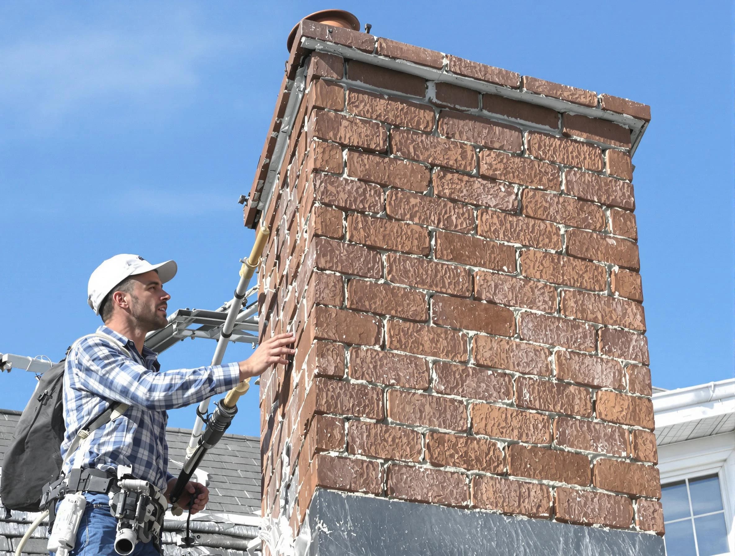 Brickwork for a chimney rebuild by Holt Chimney Sweep in Holt, AL