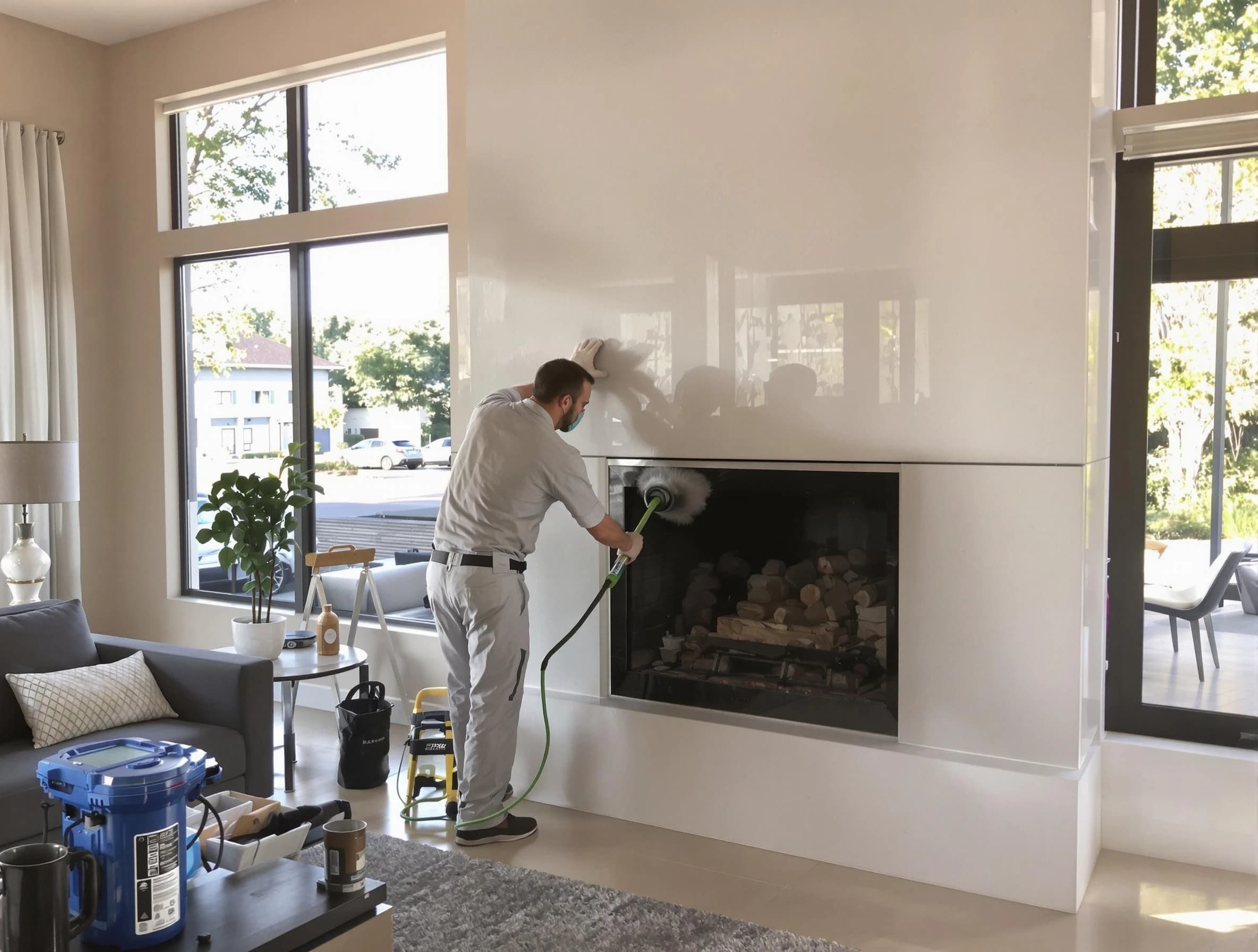 Holt Chimney Sweep performing thorough soot removal in Holt, AL