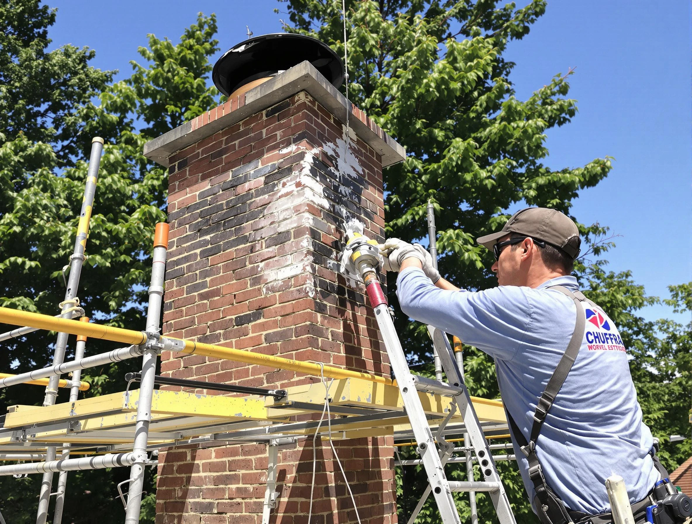 Structural chimney repair by Holt Chimney Sweep in Holt, AL